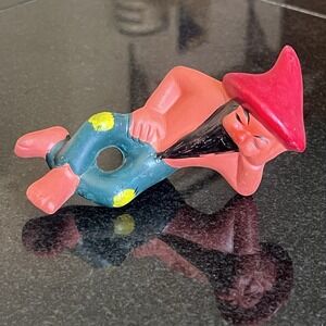 Vintage Rare Reclining Sleeping Hillbilly Men Beards Pepper‎ Shaker Japan 1950s